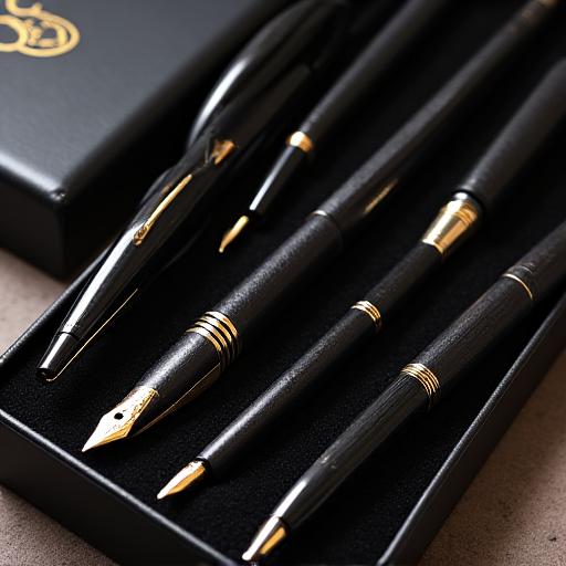 Premium calligraphy pen set with different nib sizes