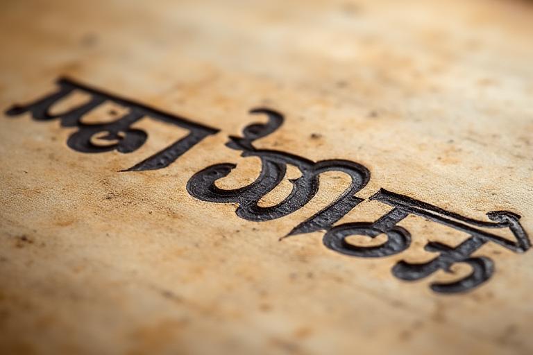 Modi script heritage calligraphy samples and traditional writing