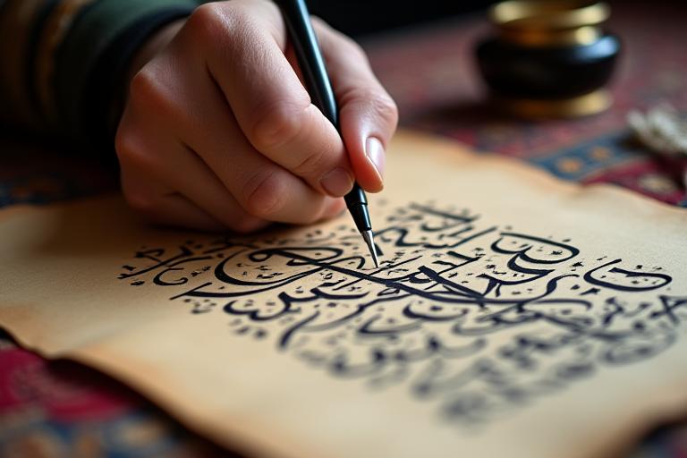 Urdu and Arabic calligraphy masterclass with traditional tools